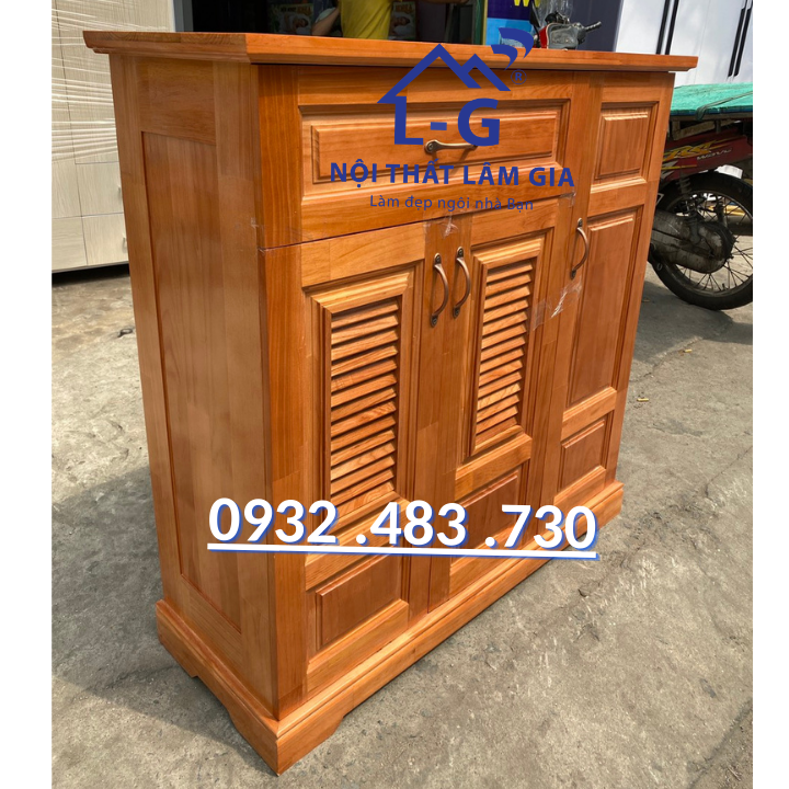 Tủ giày dép gỗ thông cao cấp màu nâu sang trọng - bền đẹp- giá tốt hcm