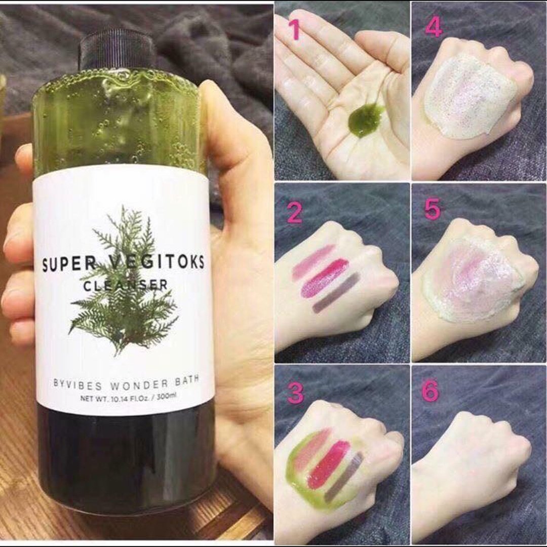Sữa Rửa Mặt rau củ Super Vegitoks Cleanser 300ml_Quizz Cosmetics