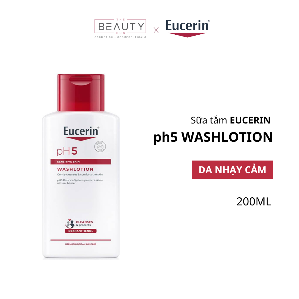 [ CHÍNH HÃNG ] Sữa Tắm Eucerin Cho Da Nhạy Cảm ph5 Washlotion 200ml (Có Mùi)