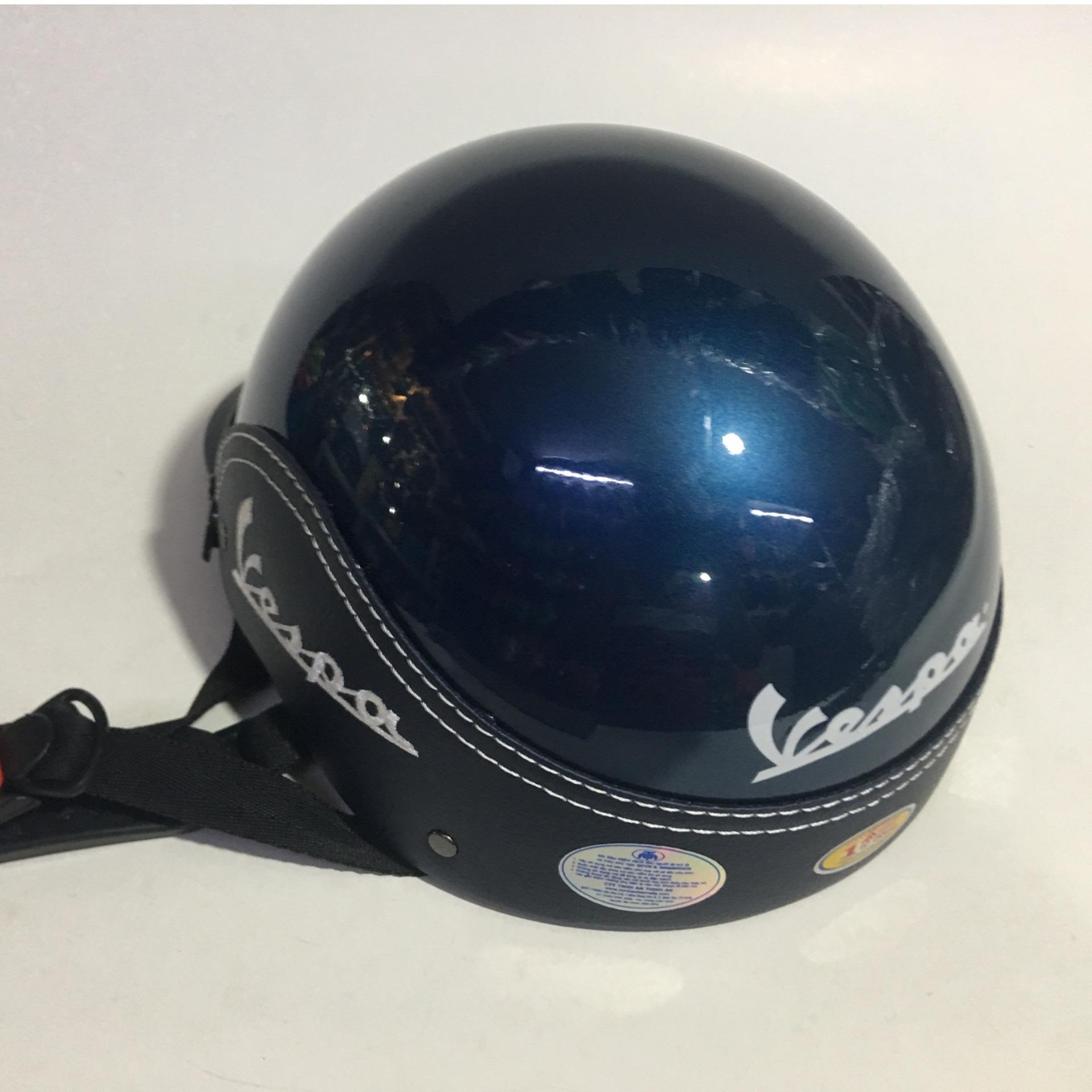 NÓN BẢO HIỂM VESPA ĐẠT CHUẨN-BẢO HÀNG 12 THÁNG (XANH)