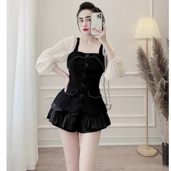 Áo kiểu pha tơ oranga tiểu thư