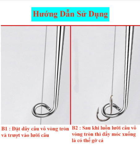 Dụng cụ gỡ lưỡi câu cá