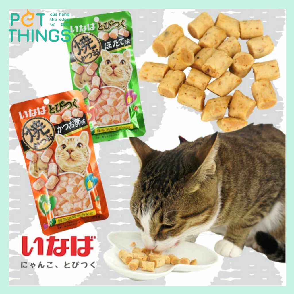 Bánh thưởng viên mềm cho mèo Inaba Soft Bits 25g