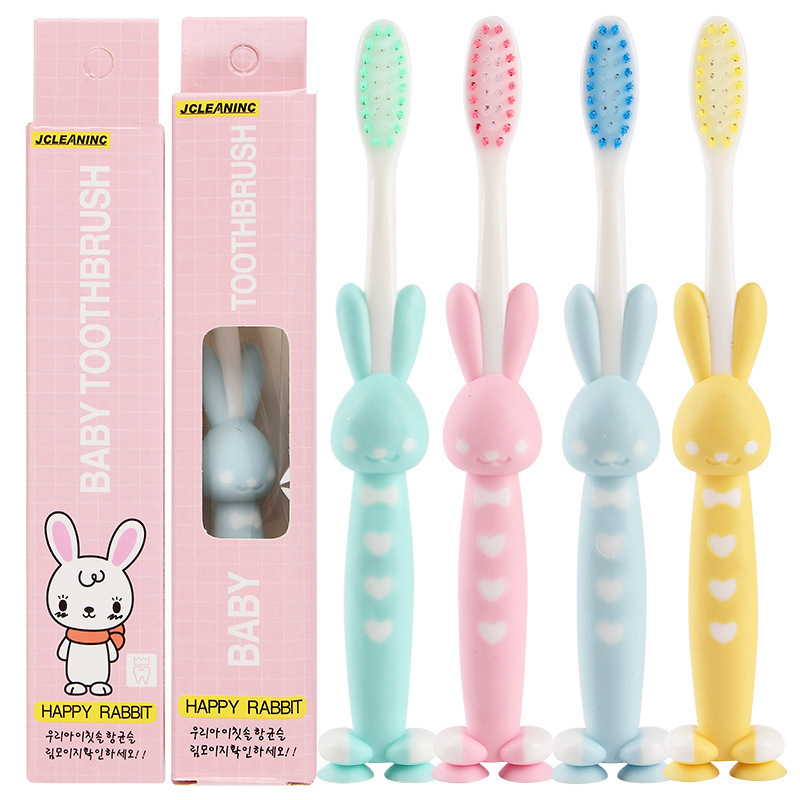 1 pc Japan R rabbit bear baby toothbrush flash soft plush baby toothbrush