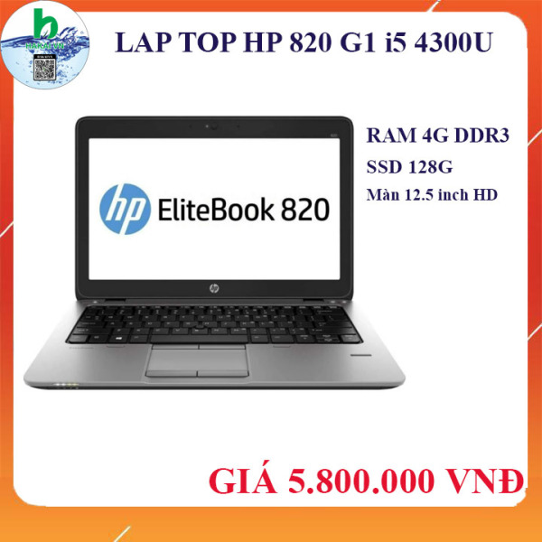 Lap top HP 820 G1 i5-4300U ram 4G ổ SSD 128G