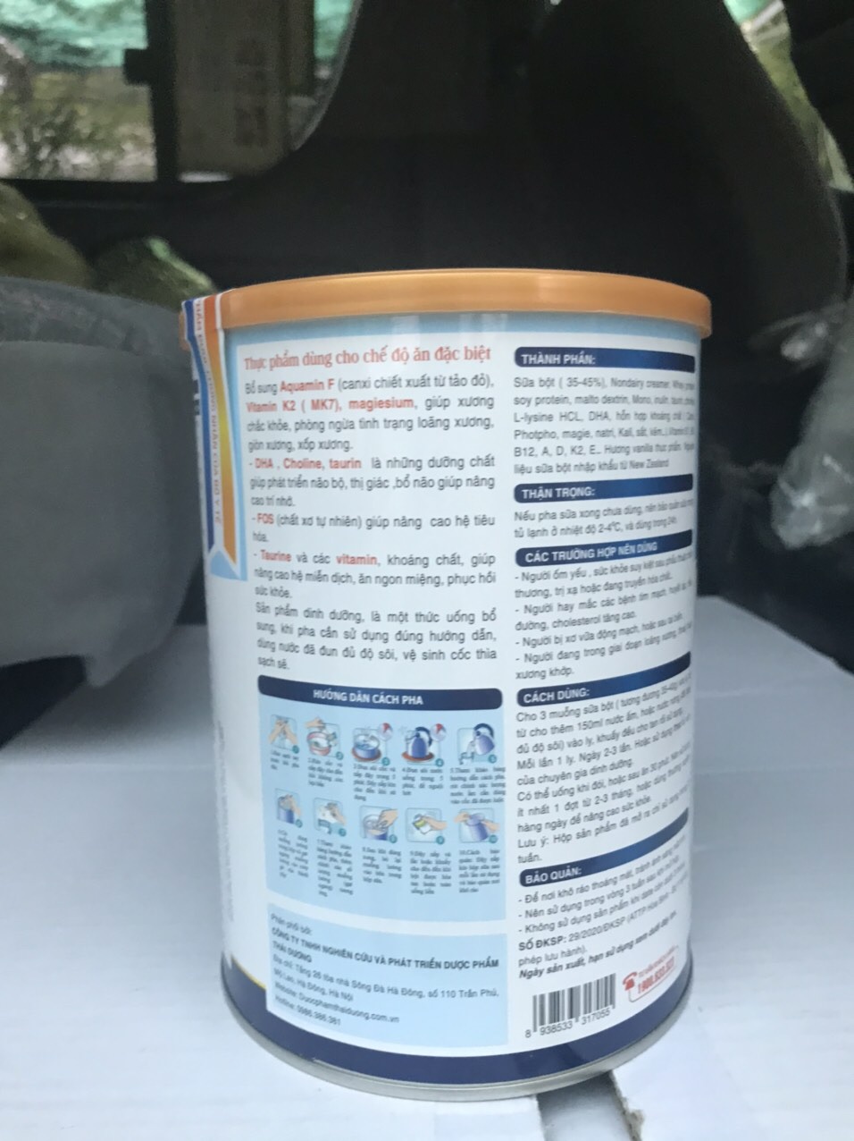 [hàng chính hãng ] sữa bột Physomer DHA 900g