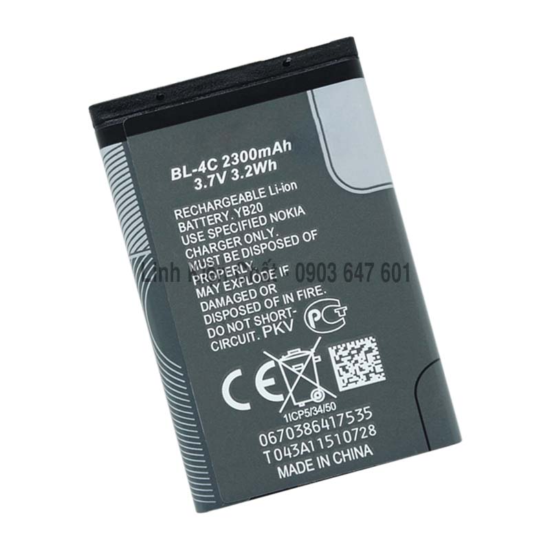 Pin dành cho Nokia 6300 dung lượng Cao 2300mAh