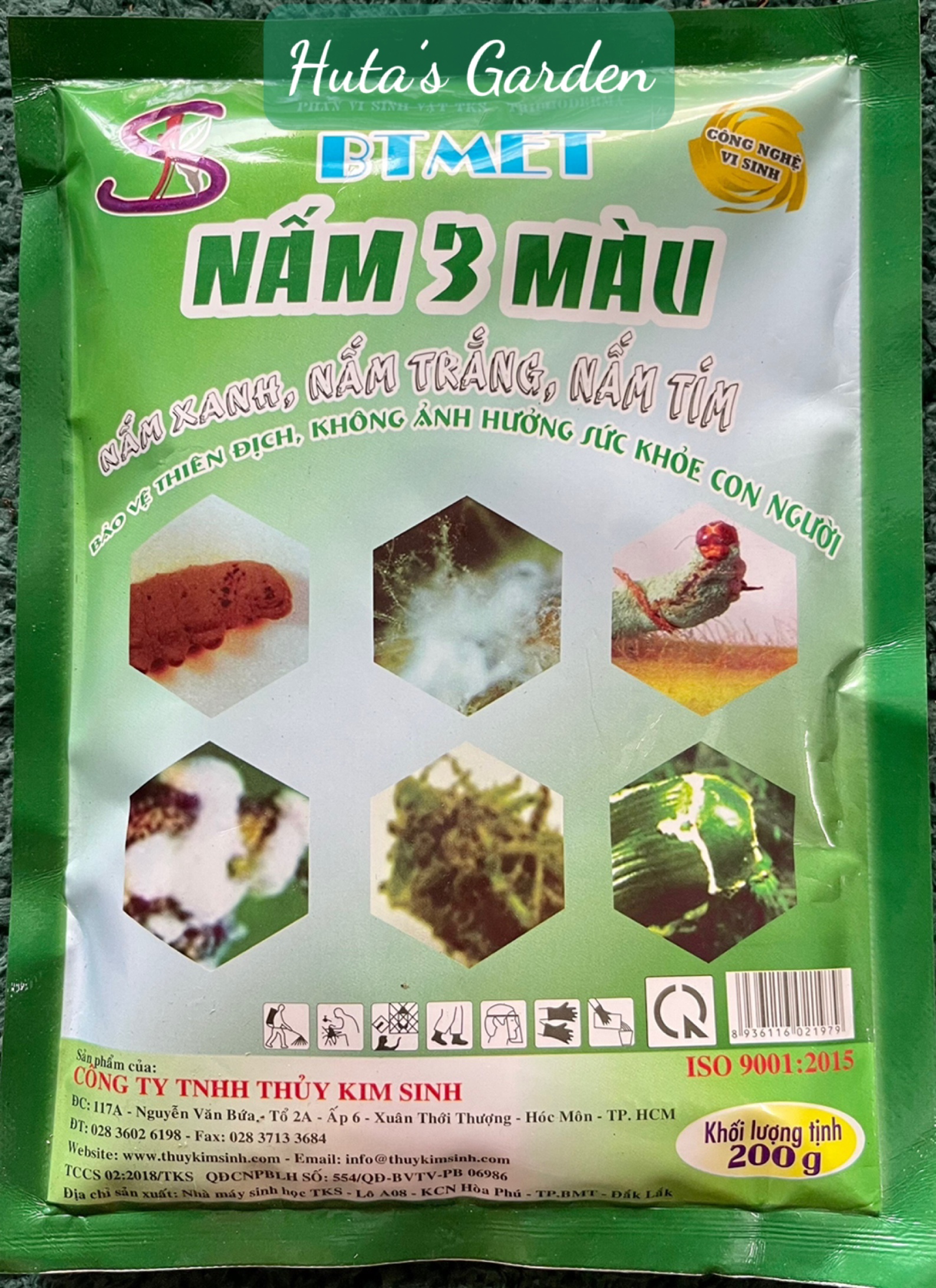 Nấm 3 màu-Chế Phẩm Sinh Học Nấm Xanh, Nấm trắng, Nấm tím Metarhizium ngừa rầy,mối, nhện đỏ, Bọ Trĩ