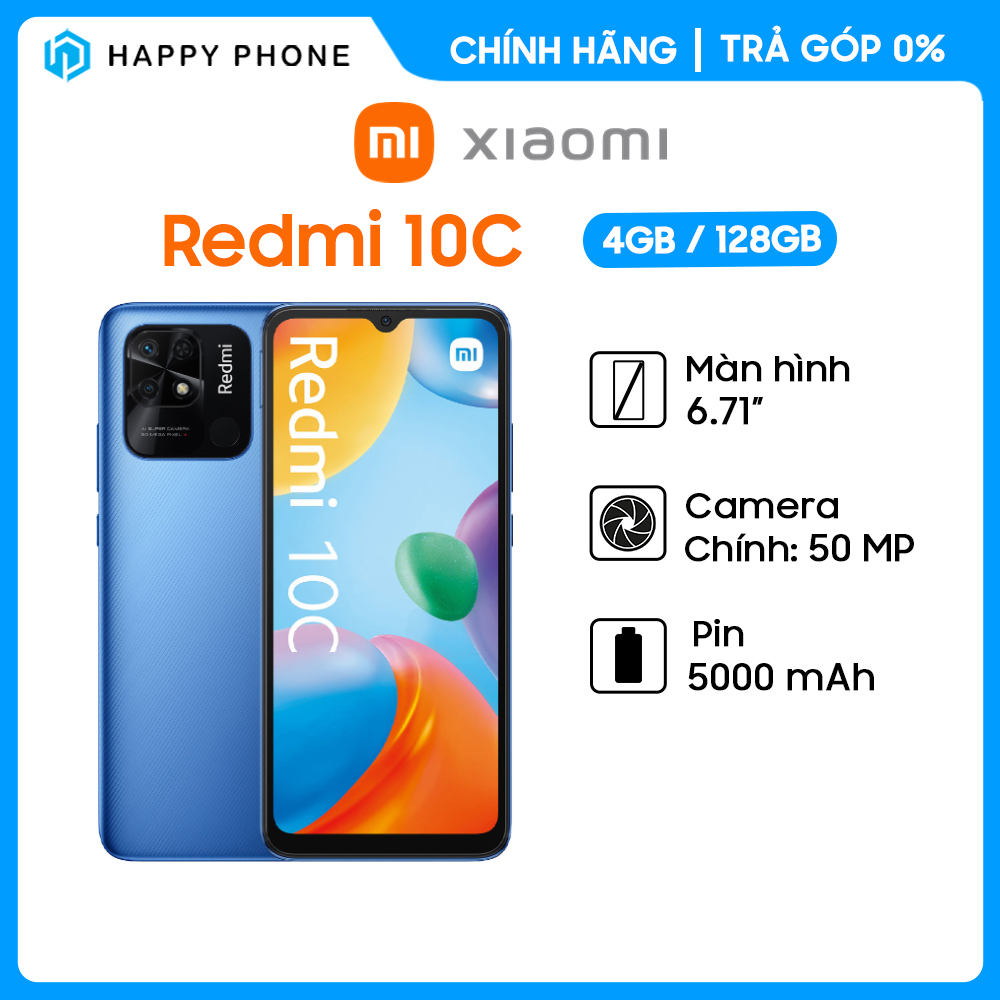 Điện thoại Xiaomi Redmi 10C (4GB/128GB) - Mới 100%, Nguyên Seal