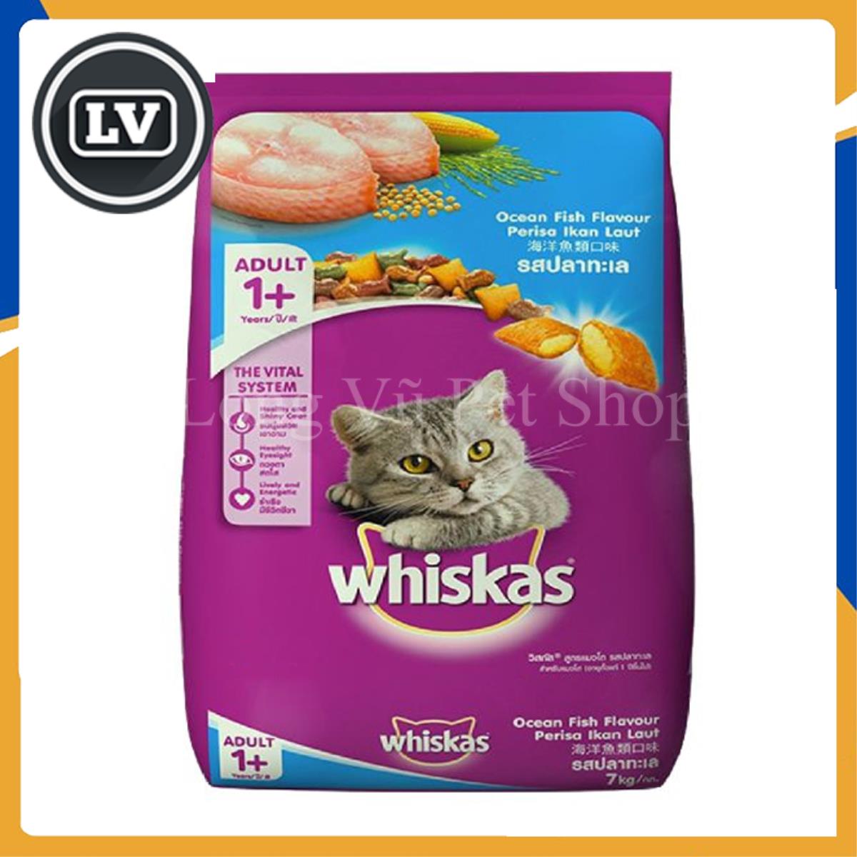 Thức ăn cho mèo trưởng thành trên 1 tuổi Whiskas Adult cá biển túi 400gr