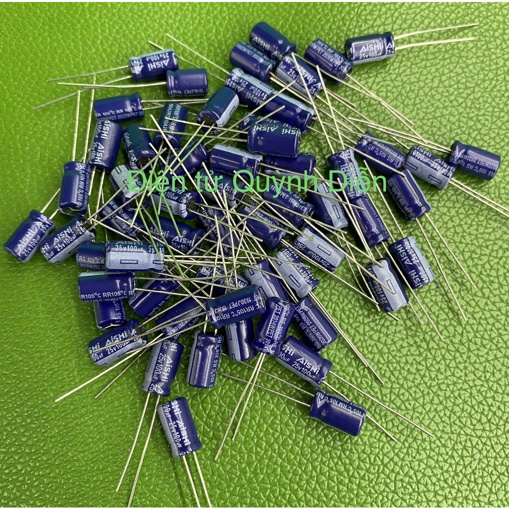 Combo 100 tụ hóa 25v 100uf