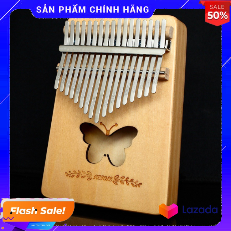Đàn kalimba 17 phím tặng stick màu và búa chỉnh âm GECKO316