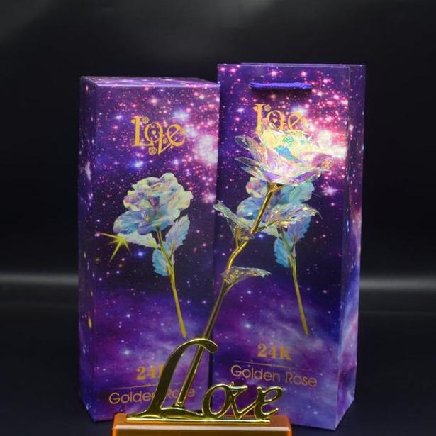 Hộp Quà Hoa Hồng 3D Phát Sáng Đế Love