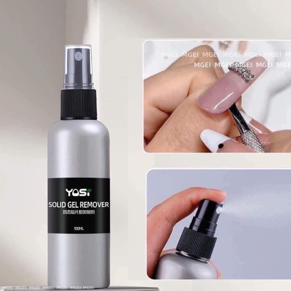 Chai xịt tháo móng úp, móng giả, nước tháo móng úp, nước tan keo YOSI 100ml - Chuyên dụng tháo móng nail