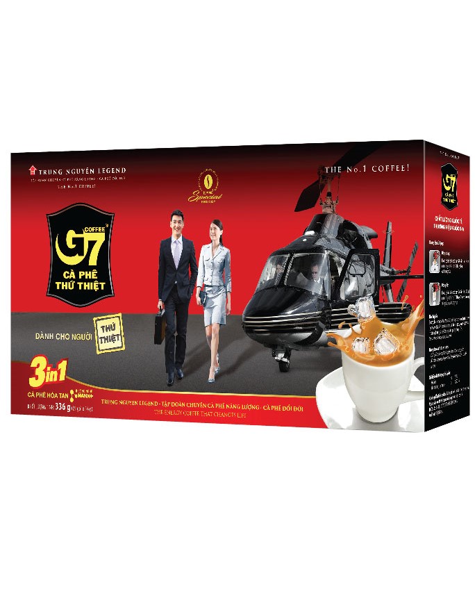 Trung Nguyên Cà Phê G7 Hòa Tan 3in1 336g (21 gói x 16g) GMO Free Multipack