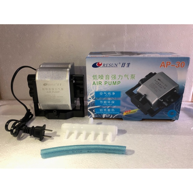 Máy sủi oxy 6 vòi resun ap-30 16w cho hồ cá cảnh