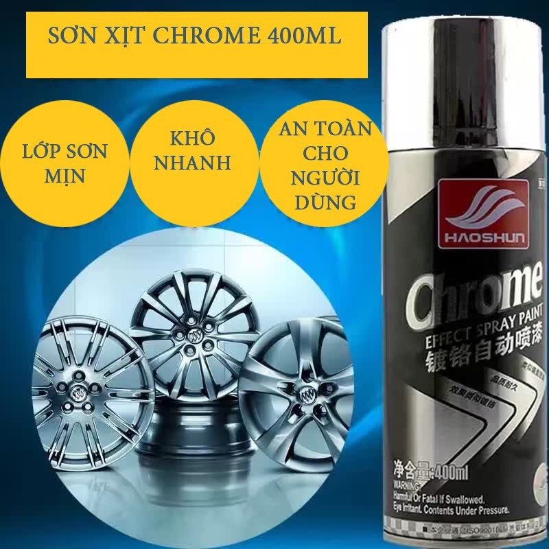 Sơn mạ chrome lazang ô tô cao cấp HAOSHUN hàng nội địa trung