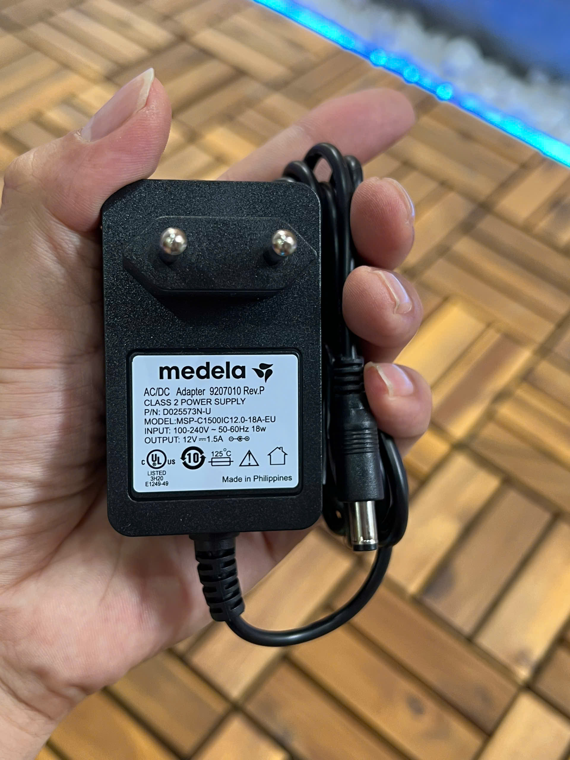 adapter 12v 1.5a medela Sonata