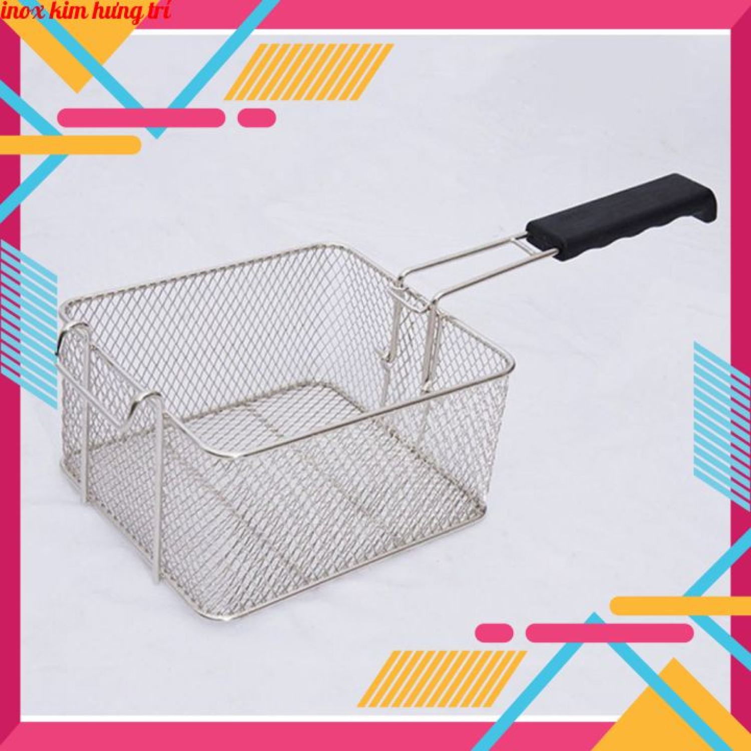 Rổ bếp chiên nhúng điện , vợt bếp chiên nhúng điện Inox lᴏại 1