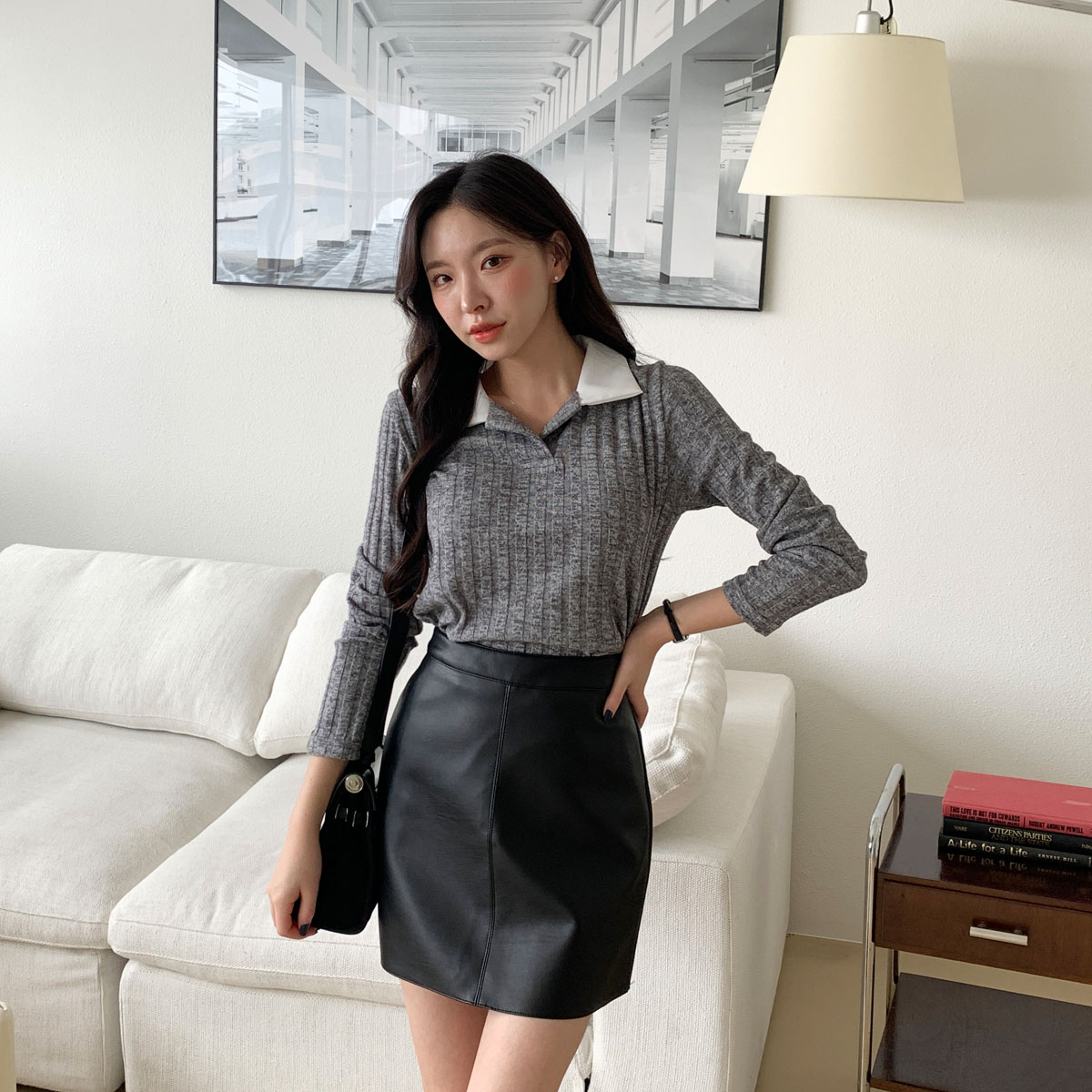 Áo thun len Run top Hàn Quốc