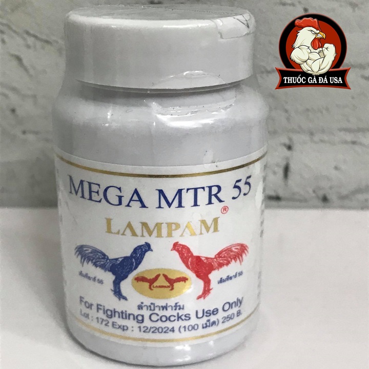 [HCM]MEGA MTR 55 Cho Gà Đá - Hộp X 100 Viên