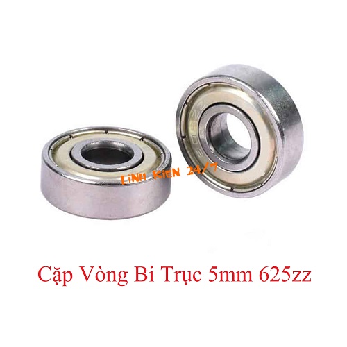 Cặp vòng bi trục 5mm 625zz
