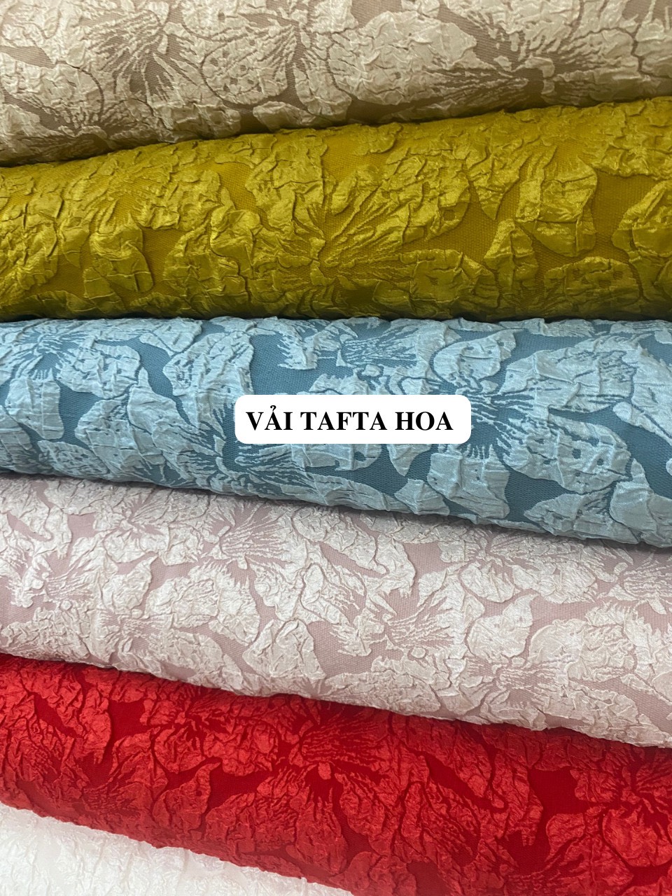 Vải Gấm Tafta Hoa 2023