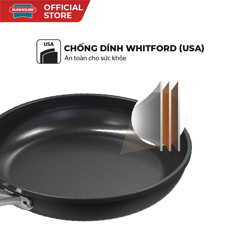 Chảo chống dính SUNHOUSE SHG1126BA