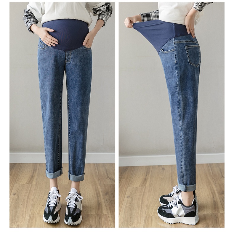 [FREESHIPMAX] Quần bầu Jean( phiên bản bổ sung màu, cỡ cho các mẹ)-quần bầu thời trang