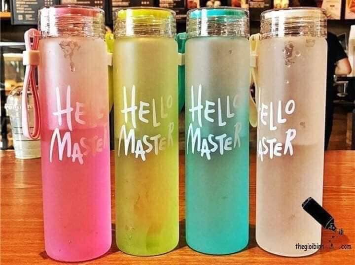 Bình Nước thủy tinh helo master 480ml