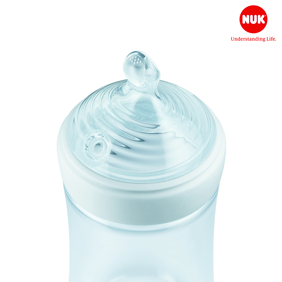 Bộ 2 núm ti NUK Nature Sense Silicone S1-S