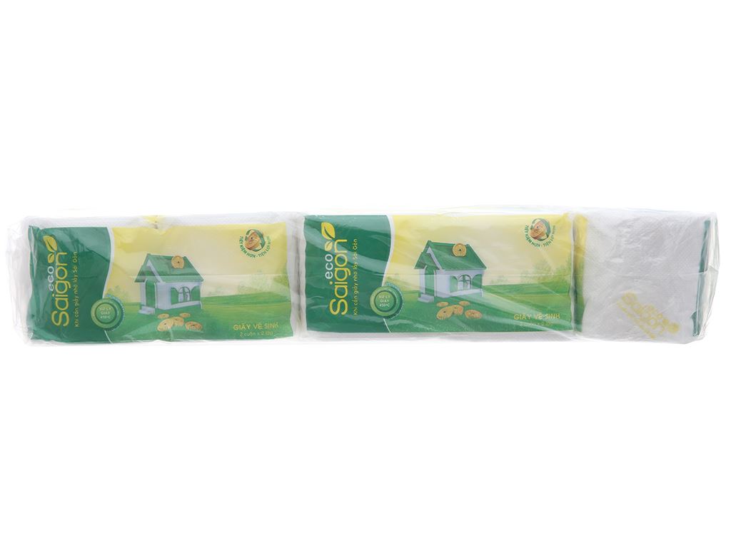 (HA NOI ) 10 cuộn giấy vệ sinh Saigon Eco 2 lớp