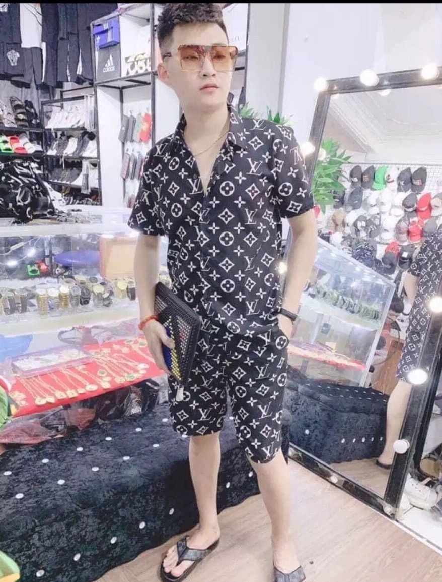 Đồ bộ đi biên bộ pizama hoa quả đi biển unisex cho cặp đôi nhóm cực đẹp b68
