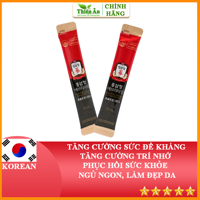 Tinh Chất Hồng Sâm Pha Sẵn KGC Jung Kwan Jang Everytime Original (10ml x 30 gói)