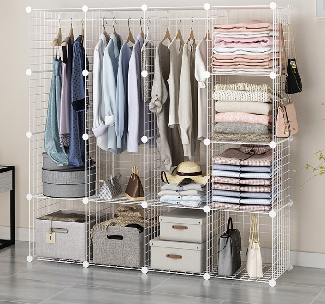 Lưới sắt -tậm nhựa lắp ghép đ làm kệ  trang trí shop -chuồng nuôi thú cưng