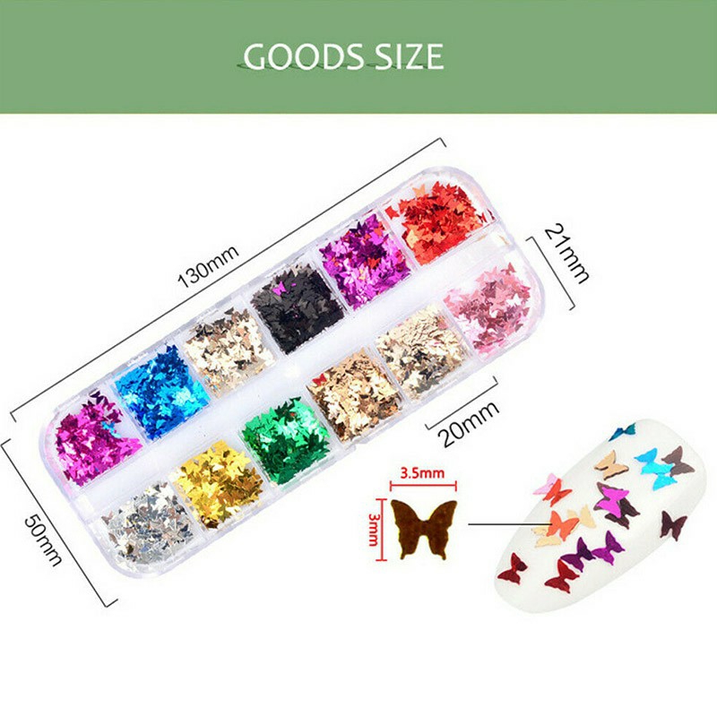 Bướm Trang Trí, Ẩn Gel Nail - sinailmi