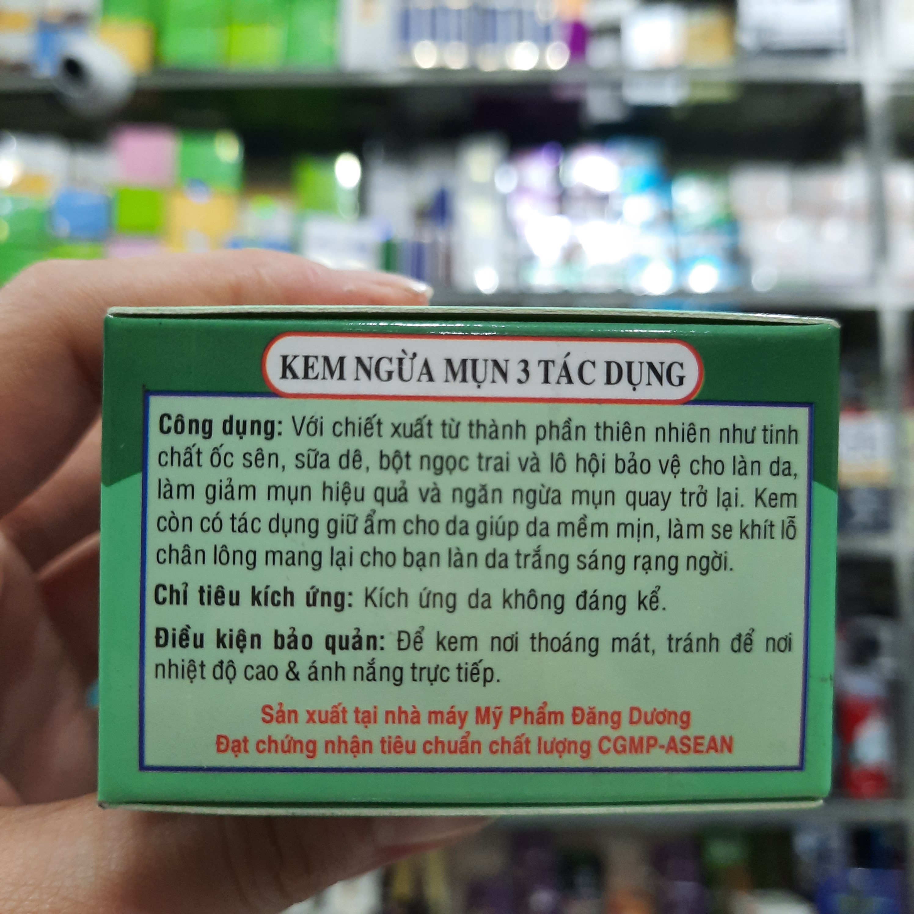 Kem ngừa mụn 3 tác dụng X2 6g