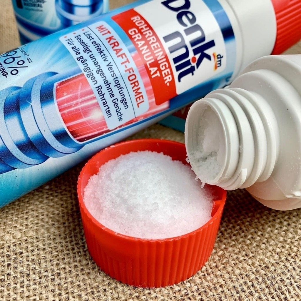 Bột Vệ Sinh Đường Ống Denkmit 600gr Đức Chính Hãng – Làm Sạch, Khử Mùi, Giữ Cống Thoáng Sạch