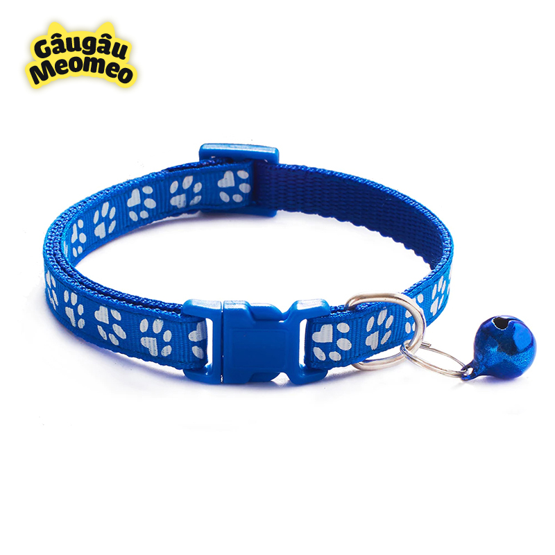Vòng cổ chó mèo có chuông (Dài: 20-35cm; rộng: 1cm)