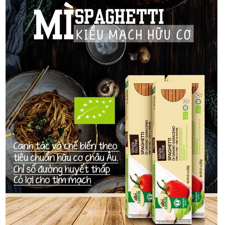 Mì Spaghetti Kiều Mạch Hữu Cơ 250g ProBios Organic Buckwheat Fusilli