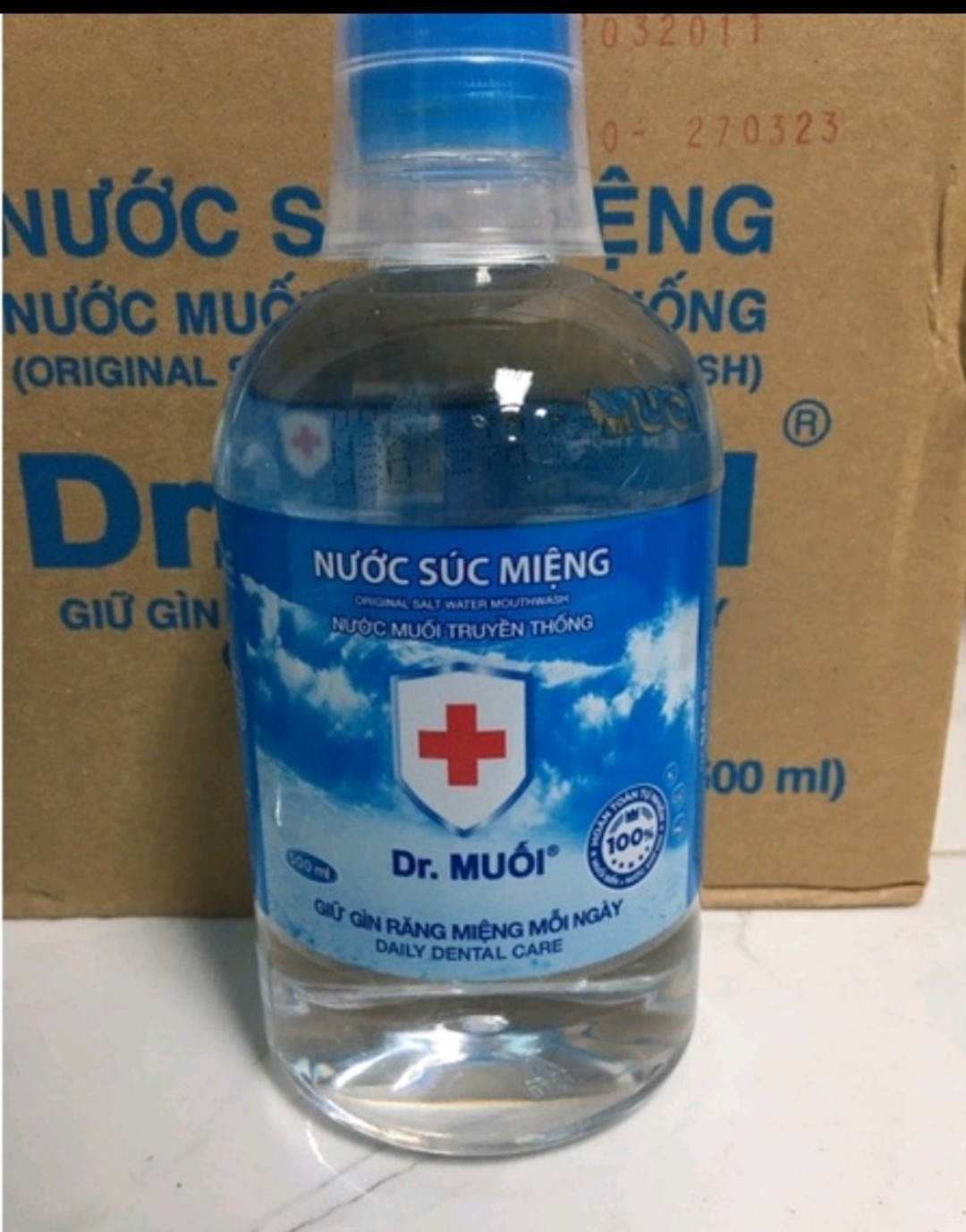 NƯỚC MUỐI SÚC MIỆNG DR . MUỐI 1000ML
