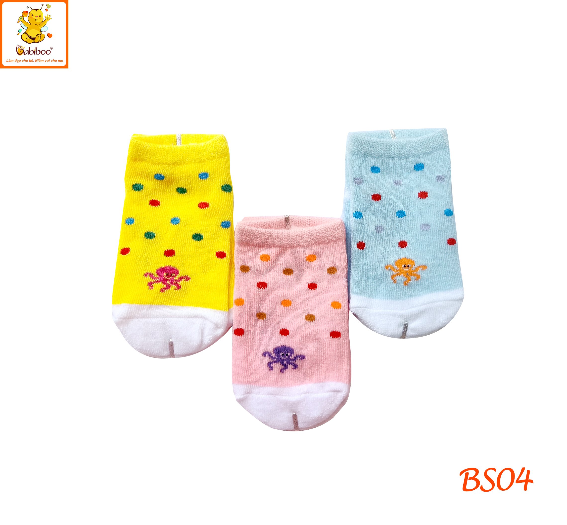 Tất cho bé Babiboo vớ cho bé cotton mềm mại BS04