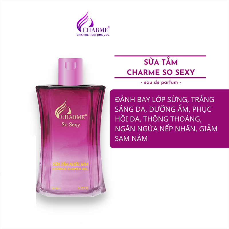Sữa Tắm Nước Hoa Chamme - Sữa tắm hương nước hoa SO SEXY - Sữa Tắm Thơm Lâu - Sữa Tắm Nước Hoa - Sữa Tắm Trắng Da - Chăm Sóc Cơ Thể - Sữa Tắm - NHÀ SÁCH 99