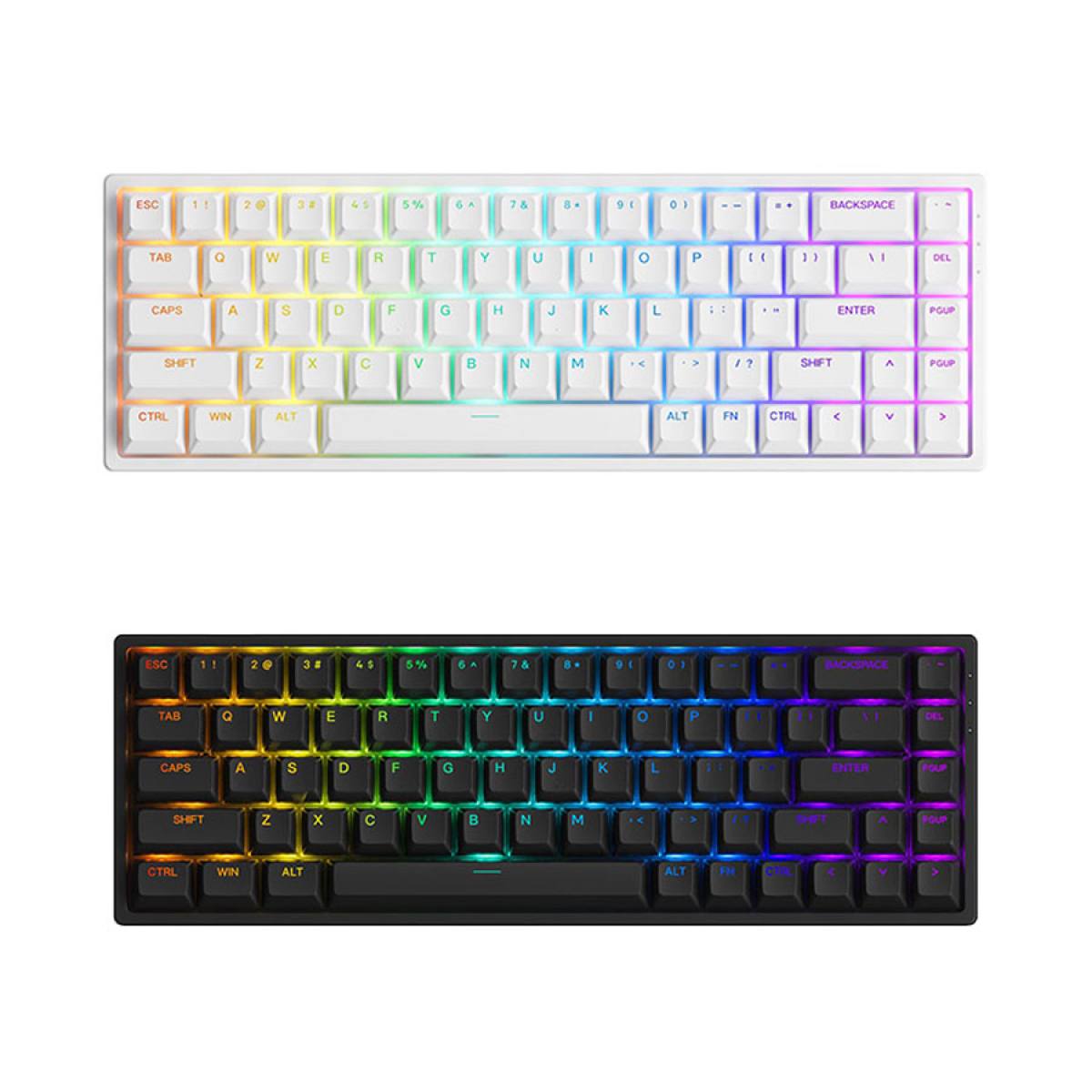 Bàn phím cơ AKKO 3068 v2 RGB – Black/White