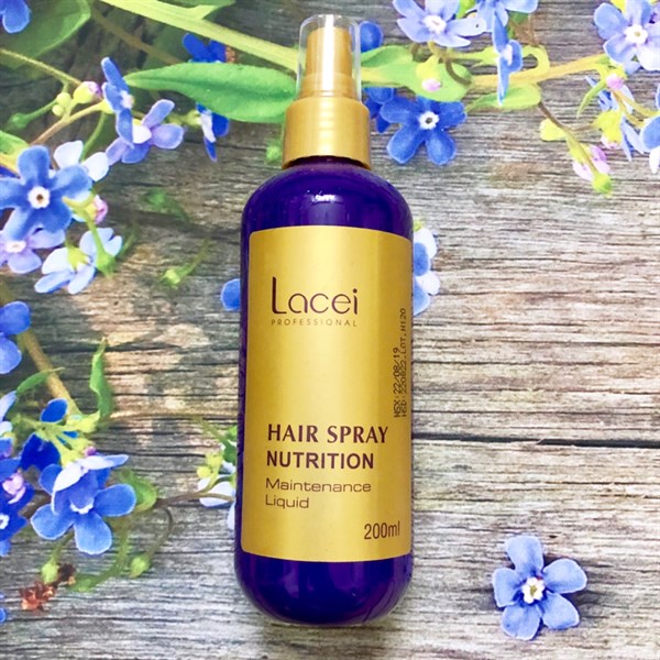 Xịt dưỡng Lacei tím cho tóc khô hư tổn 200ml- Chai