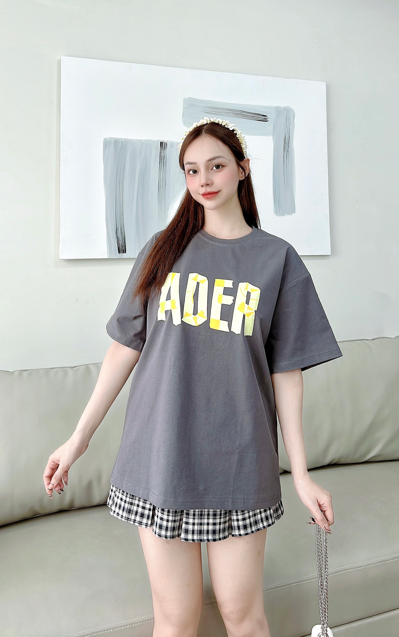 Set bộ nữ mặc nhà chất liệu thun gân