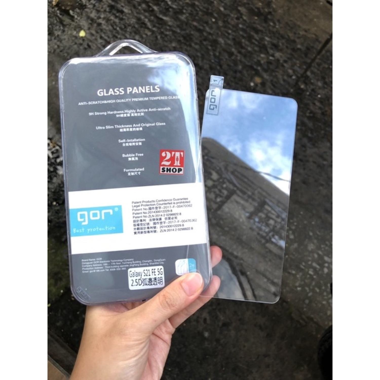 KÍNH CƯỜNG LỰC GOR GALAXY S21 FE THINQ FULL MÀN HÌNH (KÍNH TRONG)