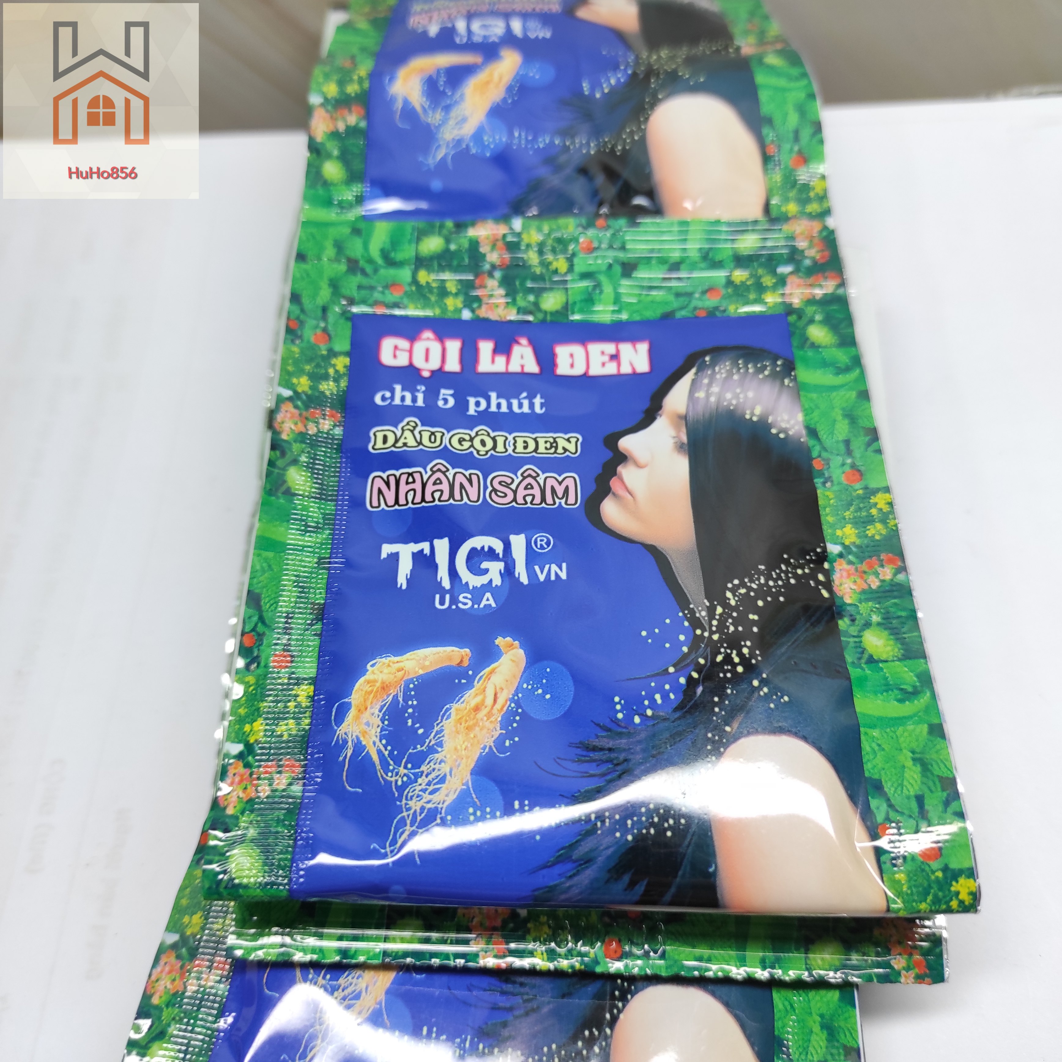 Combo 2 gói dầu gội đen tóc nhân sâm - gội là đen