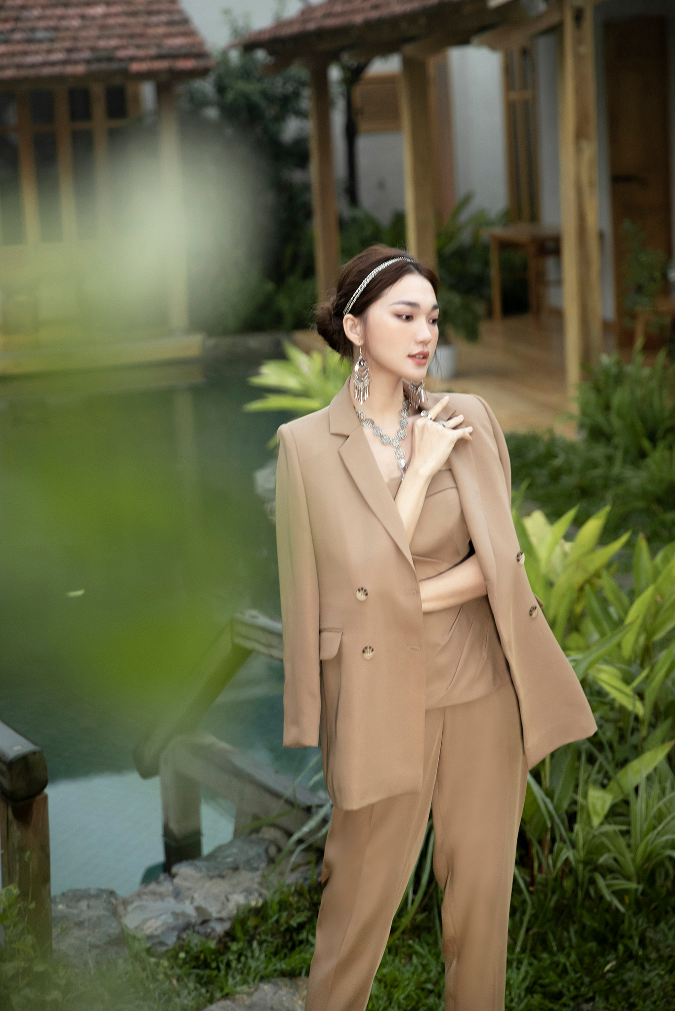 Áo kiểu  Eva de Eva 21SOTE017N