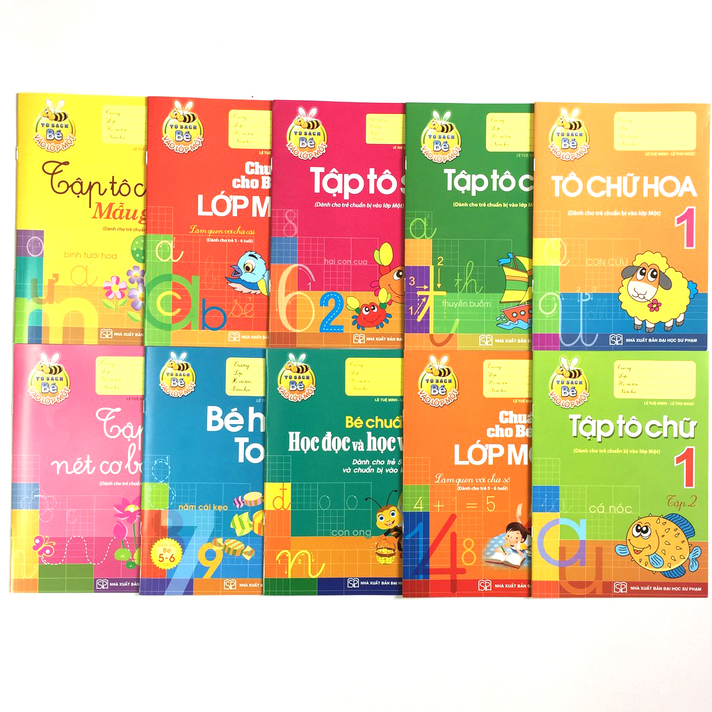 Sách: Combo Chuẩn Bị Cho Bé Vào Lớp Một (Túi 10 Cuốn)